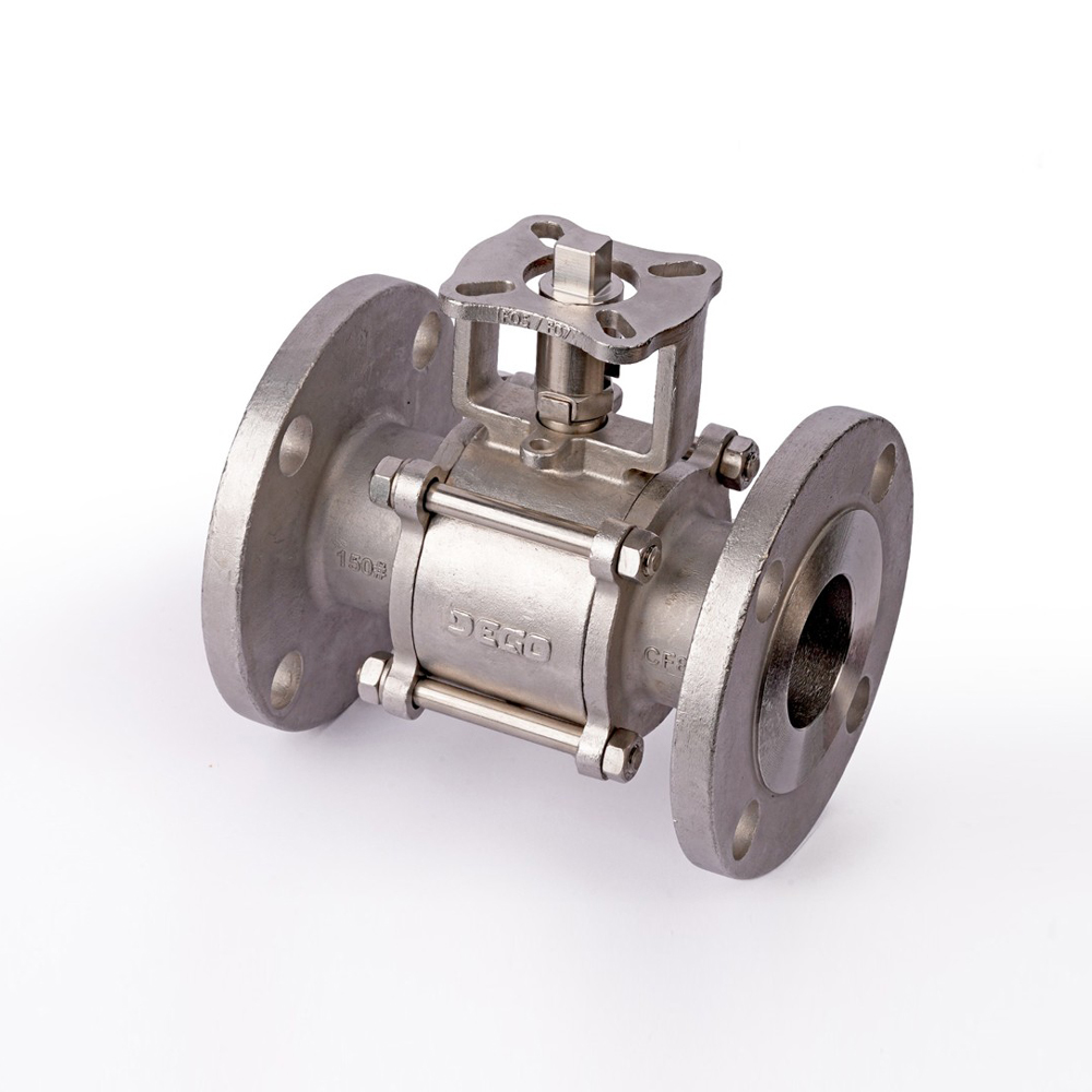 Three Piece Design Ball Valve (FB) Flanged End Connection with ISO Pad