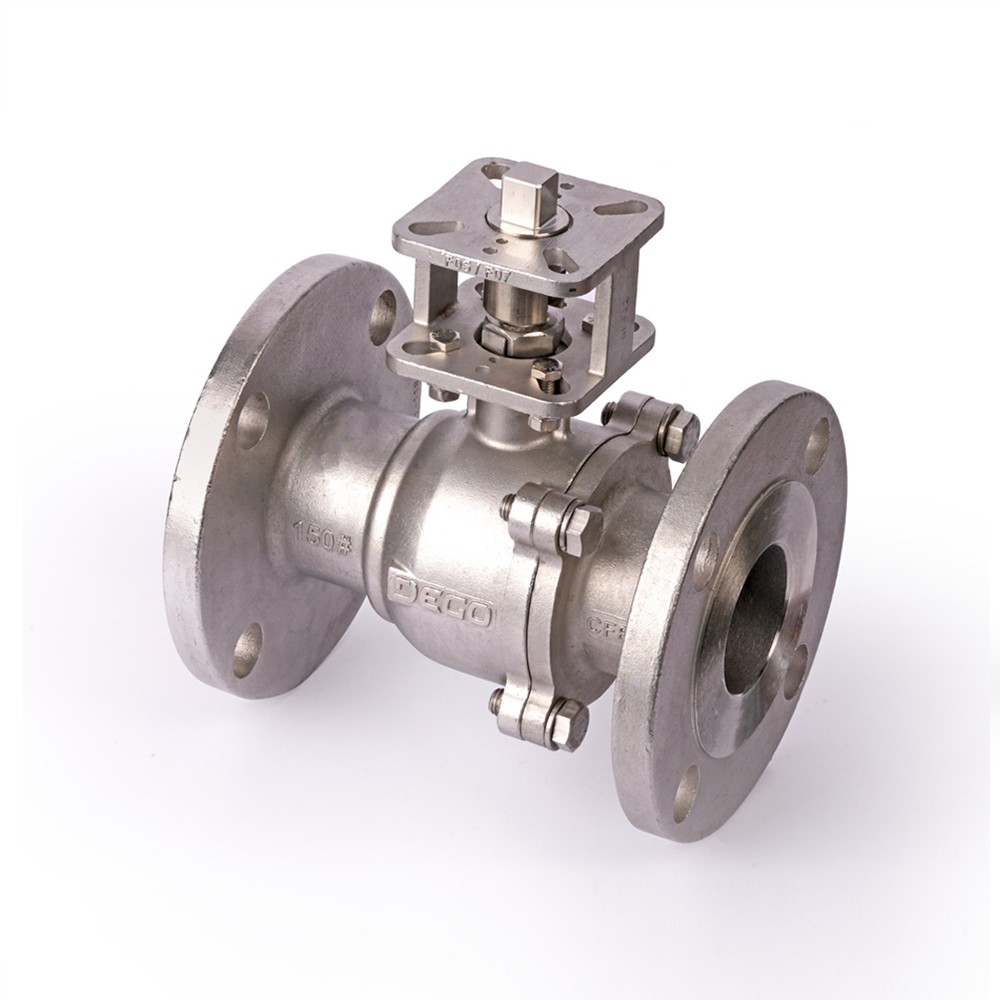Two Piece Design Ball Valve (FB) Flanged End Connection with ISO Pad